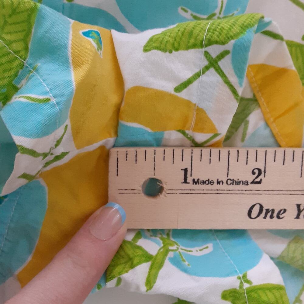 Lilly Pulitzer Lenore Skirt Citron Lemon Lattice Skort Girl 8 Vintage 90s Preppy - Picture 12 of 12